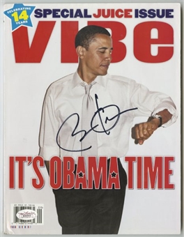 Barack Obama Signed 2007 “Vibe” Magazine